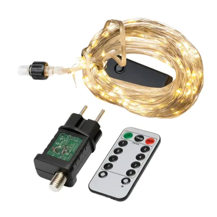 Гірлянда Кінський хвіст 3 м 20 ліній на 600 led лампочок на мідному дроті від мережі Жовта 1733015Y