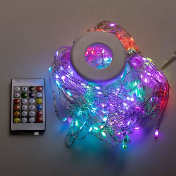 Розумна гірлянда Smart 200 LED довжина 2 м з керуванням зі смартфона прозора, мультиколор 1733042W