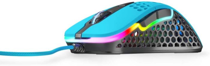 Миша Xtrfy M4, USB-A, RGB, Miami Blue