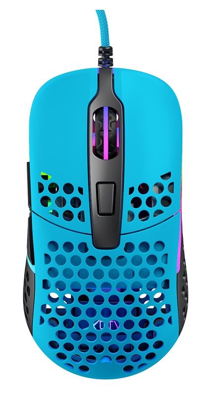 Миша Xtrfy M42, USB-A, RGB, Miami Blue