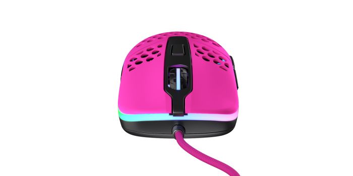 Миша Xtrfy M42, USB-A, RGB, рожевий