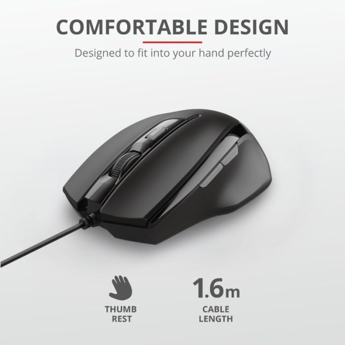 Миша Trust Voca, USB-A, чорний