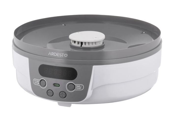 Dryer for products ARDESTO, 250W, pallets -5x3cm, diameter-32cm, max-70°С, timer, electronic control, plastic, white