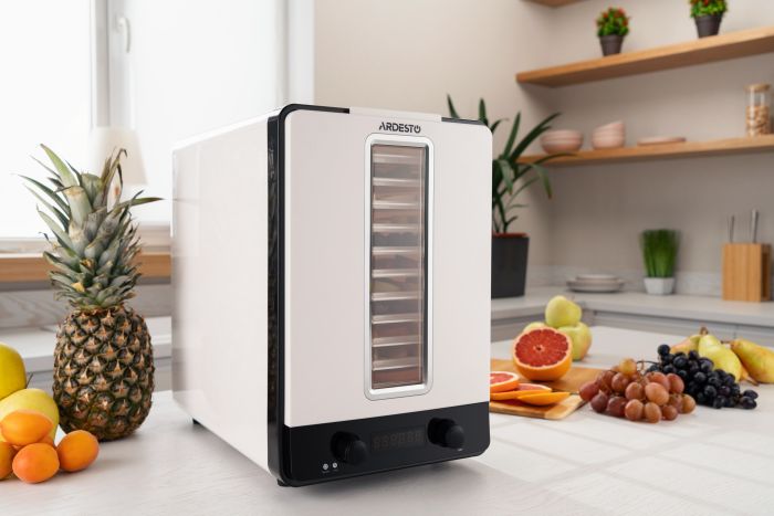 Dryer for products ARDESTO, 550W, pallets -10+1x3cm, max-70°С, temperature adjustment, plastic, white