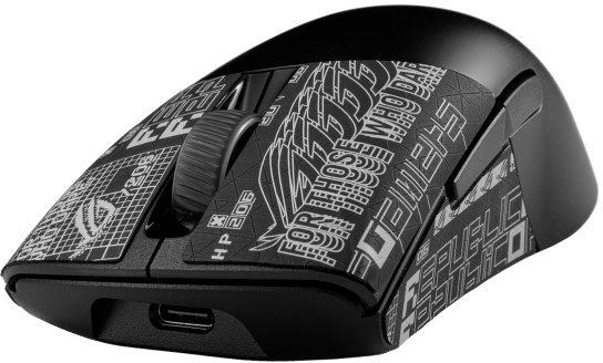 ASUS Mouse ROG Keris AimPoint, RGB, USB-A/WL/BT, black