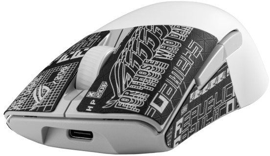 ASUS Mouse ROG Keris AimPoint, RGB, USB-A/WL/BT, white