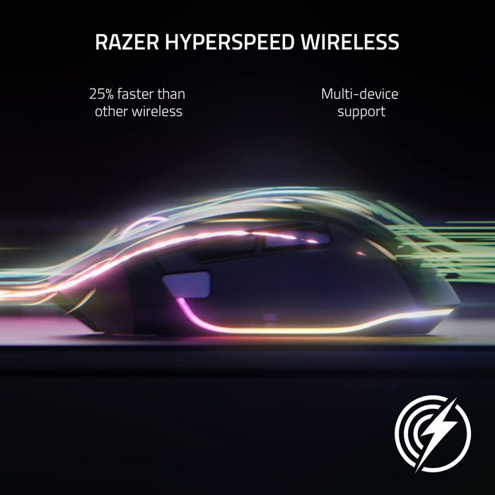 Razer Mouse Basilisk V3 Pro, RGB, USB-A/WL/BT, white