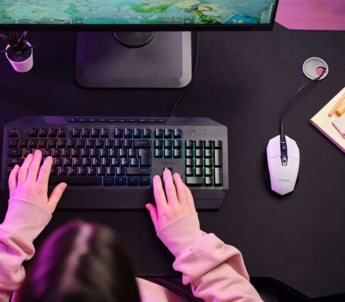 Mouse Trust GXT 109 FELOX , RGB, USB-A, Білий