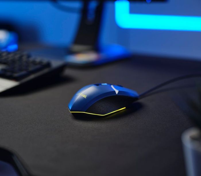 Mouse Trust GXT 109 FELOX, RGB, USB-A, Синій