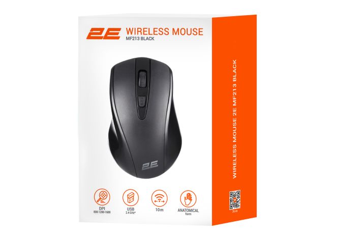 Мышь 2E MF213, WL, чёрный