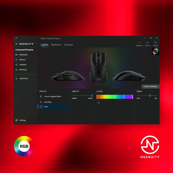 Миша HyperX Pulsefire Haste 2, RGB, USB-A, USB, білий