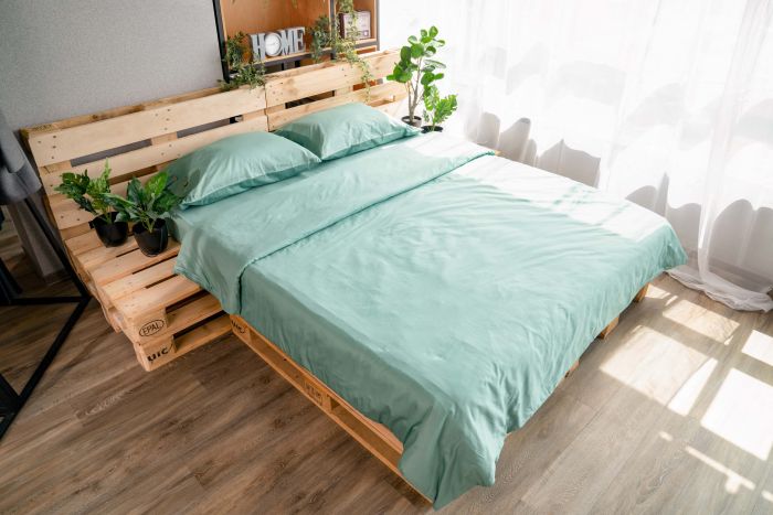 Duvet cover ARDESTO Mix&Match, 160x220cm, 100% cotton, sateen, green