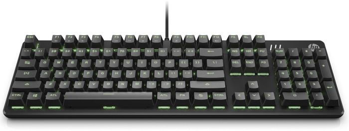 HP Keyboard mechanical Pavilion Gaming 550, 104key, Red Hybrid Switch, USB-A, EN/RU, RGB, black