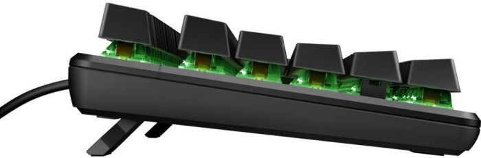 HP Keyboard mechanical Pavilion Gaming 550, 104key, Red Hybrid Switch, USB-A, EN/RU, RGB, black