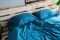 Fitted sheet ARDESTO Mix&Match 160x200+30cm, 100% cotton, sateen, blue