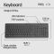 HP Keyboard membrane 150, 104key, USB-A, EN/RU, black