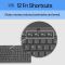 HP Keyboard membrane 150, 104key, USB-A, EN/RU, black