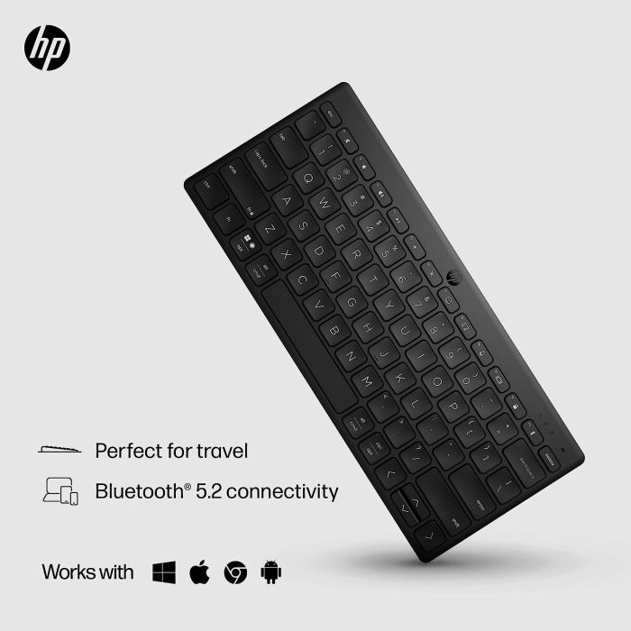 HP Keyboard membrane 350, Compact Multi-Device 78key, BT, EN/UK, black