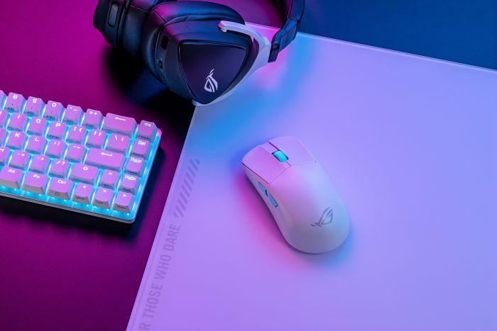 ASUS Mouse ROG Harpe Ace Aim Lab Edition, RGB, USB-A/WL/BT, white