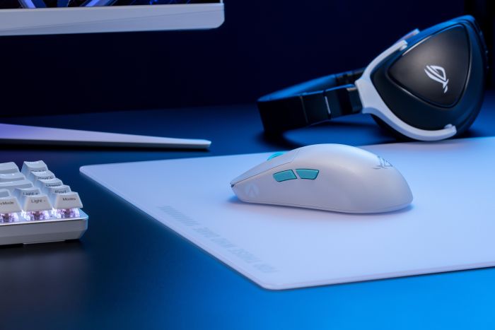 ASUS Mouse ROG Harpe Ace Aim Lab Edition, RGB, USB-A/WL/BT, white