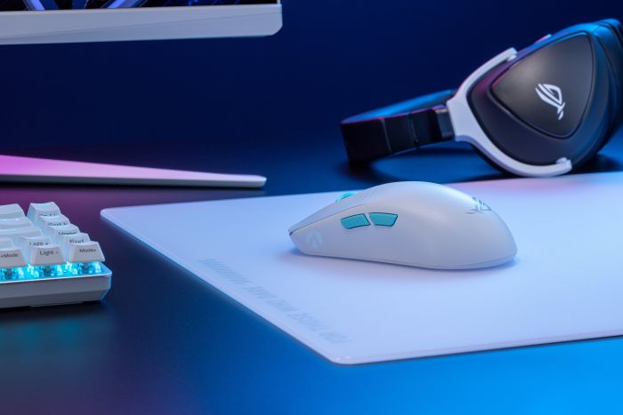 ASUS Mouse ROG Harpe Ace Aim Lab Edition, RGB, USB-A/WL/BT, white