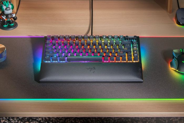 Клавіатура механічна Razer BlackWidow V4 75% 83key Mechanical Tactile Switch GEN-3, USB-A, EN, RGB, чорний