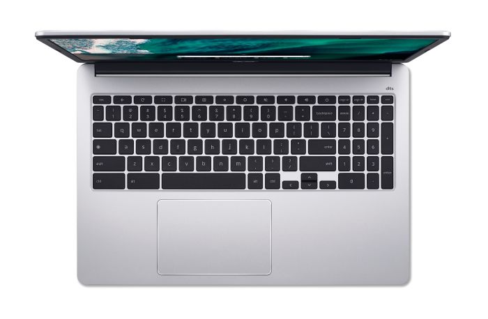 Ноутбук Acer Chromebook CB315-4HT 15" FHD IPS Touch, Intel C N4500, 8GB, F128GB, UMA, ChromeOS, сріблястий