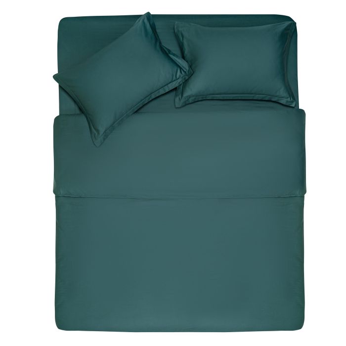 Fitted sheet ARDESTO Mix&Match Premium 160x200+30cm, 100% cotton, sateen, green