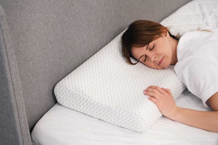 Подушка ортопедическая ARDESTO Sleepwell, 60х40х11/9см, волна, пена мемори, белый