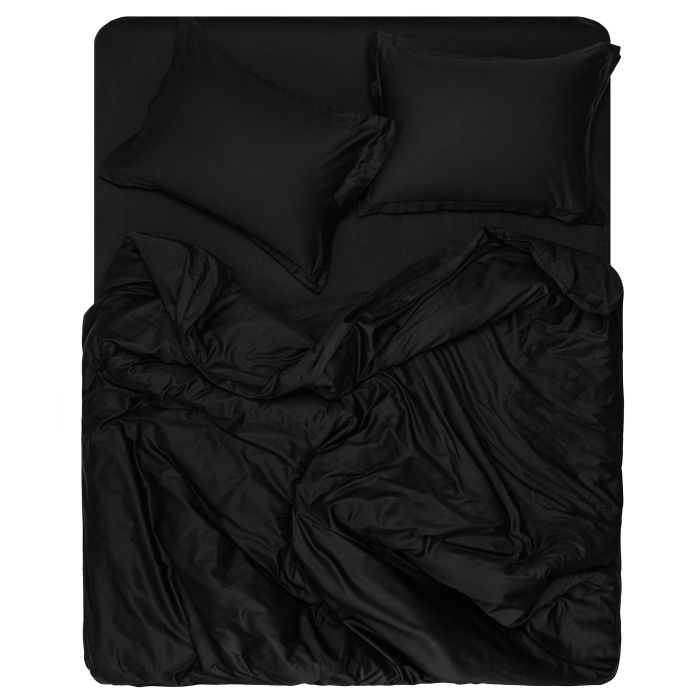 Flat sheet ARDESTO Mix&Match Premium 240x260cm, 100% cotton, sateen, black