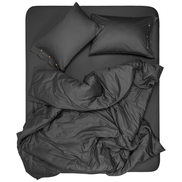 Простирадло ARDESTO Mix&Match Premium, 180х240см, 100% бавовна, сатин, сірий