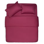 Простирадло ARDESTO Mix&Match, 240x260см, 100% бавовна, сатин, бордовий