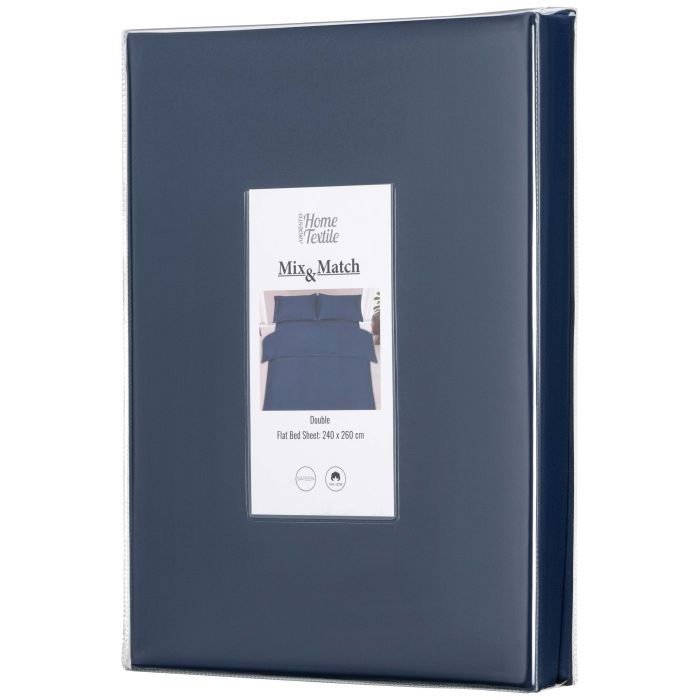 Простирадло ARDESTO Mix&Match, 240x260см, 100% бавовна, сатин, синій