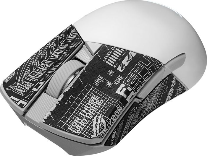 ASUS Mouse ROG Gladius III AimPoint, RGB, USB-A/WL/BT, white
