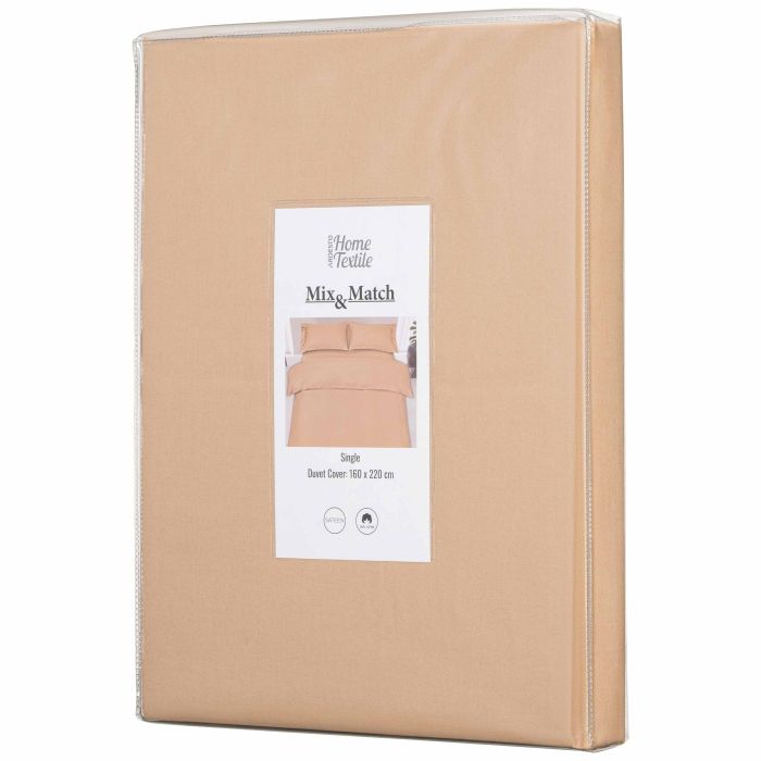 Duvet cover ARDESTO Mix&Match, 160x220cm, 100% cotton, sateen, beige