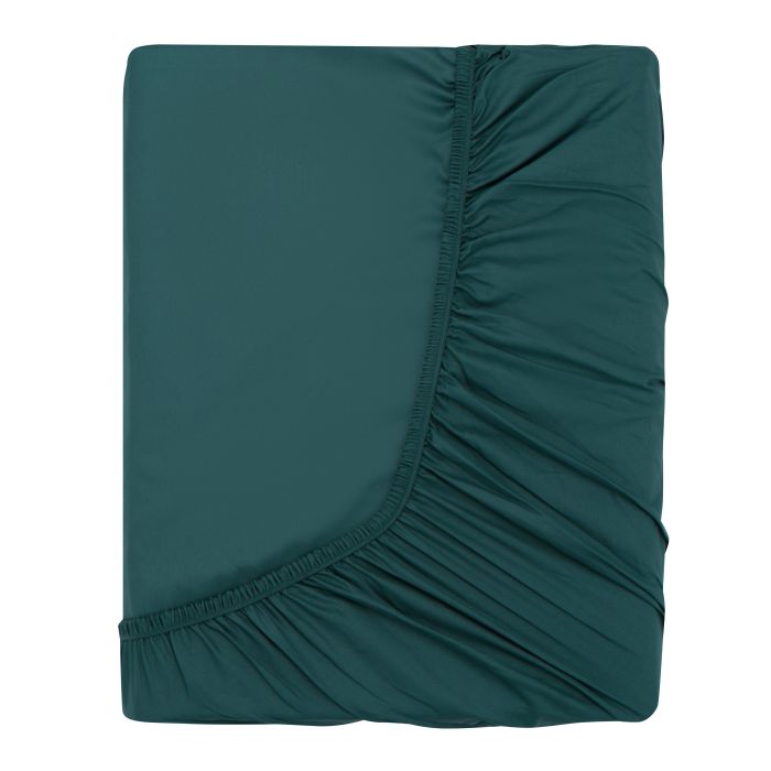 Fitted sheet ARDESTO Mix&Match Premium 160x200+30cm, 100% cotton, sateen, green
