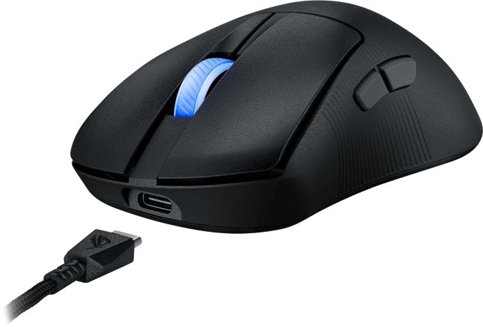 ASUS Mouse ROG Keris II Ace, RGB, USB-A/WL/BT, black