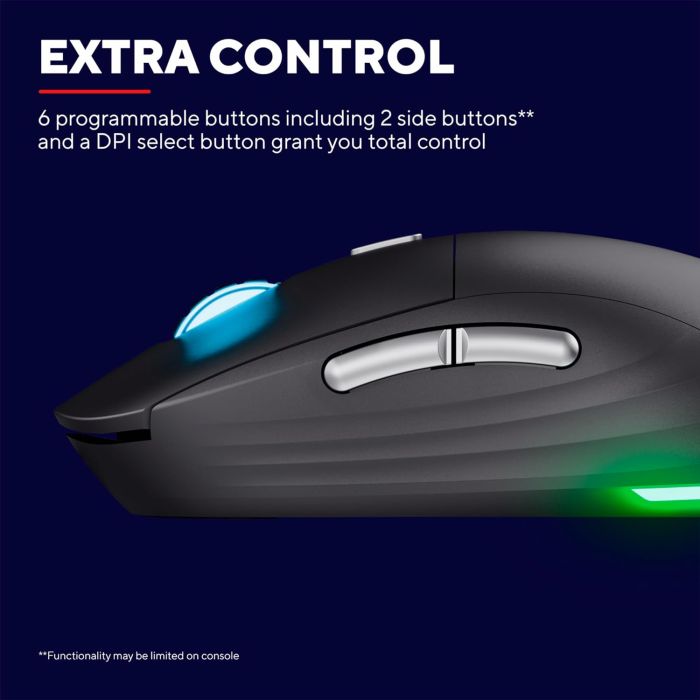 Mouse Trust GXT 926 REDEX II, WL/USB-A/USB-C, black