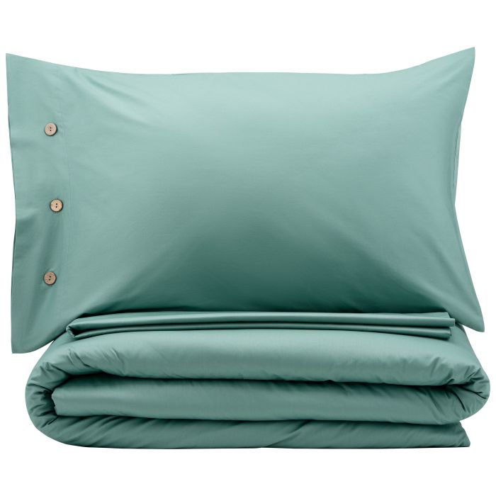 КПБ 1.5сп ARDESTO Mix&Match, пододеяльник 160х220см, простынь 180x240см, наволочки (2) 50х70см, 100% хлопок, сатин, зеленый