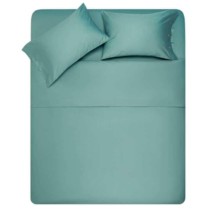 КПБ 1.5сп ARDESTO Mix&Match, пододеяльник 160х220см, простынь 180x240см, наволочки (2) 50х70см, 100% хлопок, сатин, зеленый
