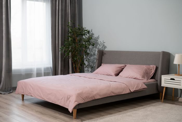 КПБ 1.5сп ARDESTO Mix&Match, підковдра 160х220см, простирадло 180х240см, наволочки (2) 50х70см, 100% бавовна, сатин, рожевий світлий