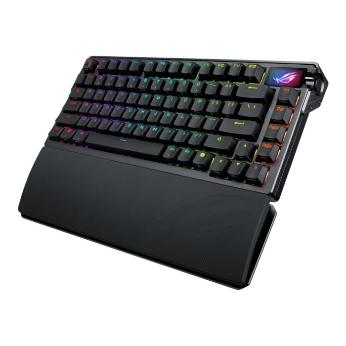 ASUS Keyboard mechanical ROG Azoth Extreme 81key, NX Snow, USB-A/WL/BT, EN, RGB, black