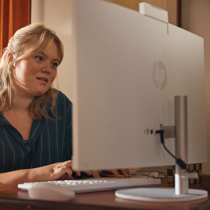 HP AiO All-in-One 27" FHD IPS AG, Intel U7-155U, 16GB, F512GB, UMA, WiFi, km+m, DOS, white