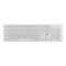 Клавіатура мембранна 2E KS260 106key, WL, EN/UK, білий