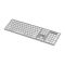 Клавіатура ножнична 2E KS270 109key, WL/BT, EN/UK, сріблясто-білий