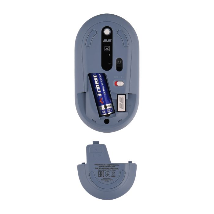 Миша 2E MF300 CAPYBARA:SWIM Silent WL BT, синій