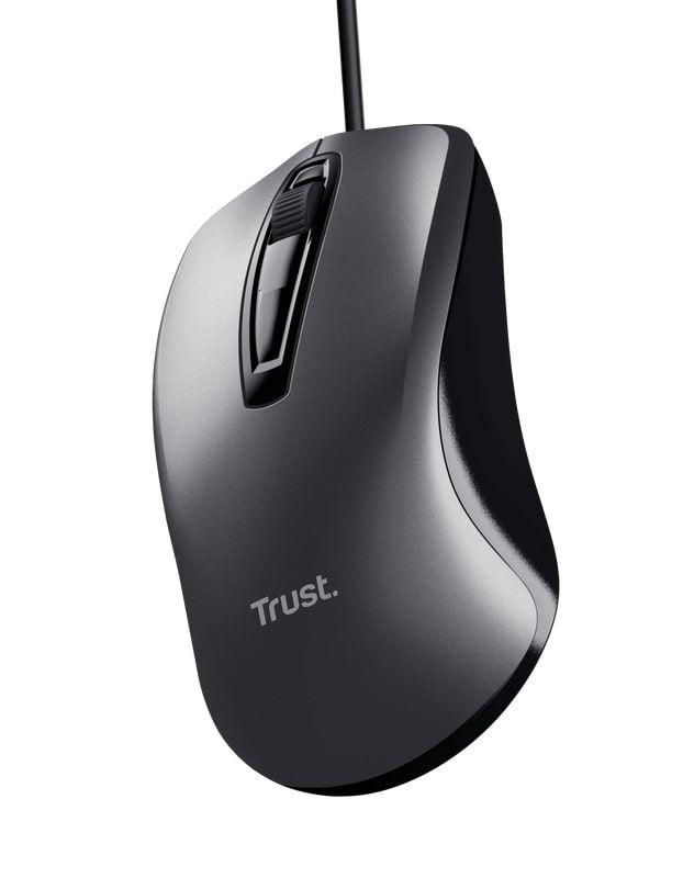 Mouse Trust Carve, USB-A, Чорний