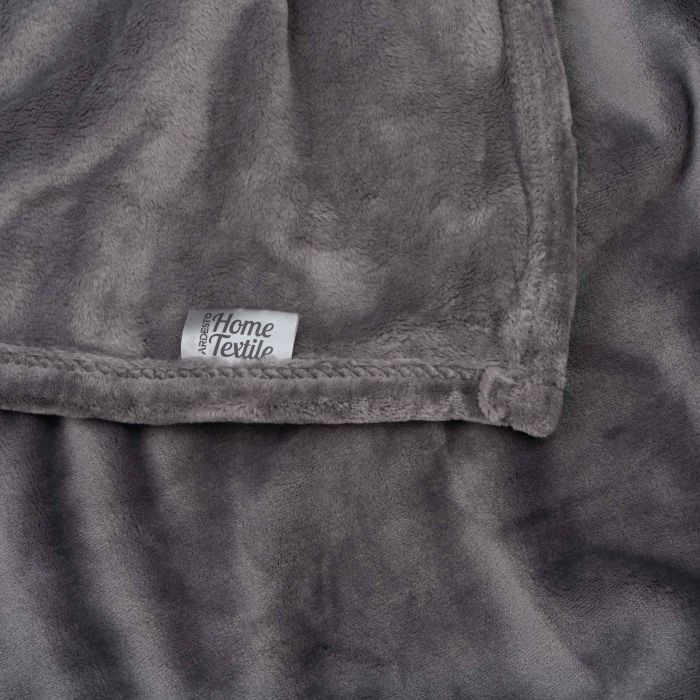 Delicate blanket ARDESTO 160х200cm, 100% polyester, light grey