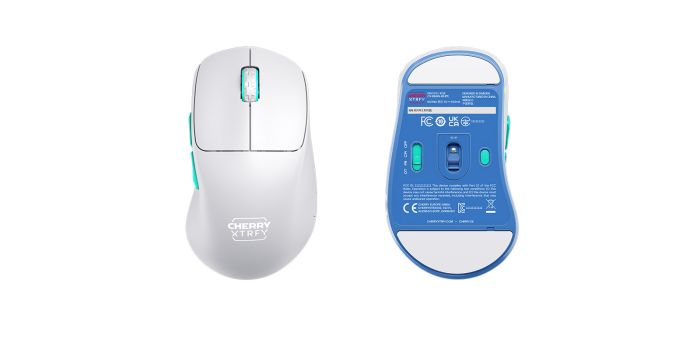 Миша Cherry Xtrfy M64, WL/USB-A, RGB, білий