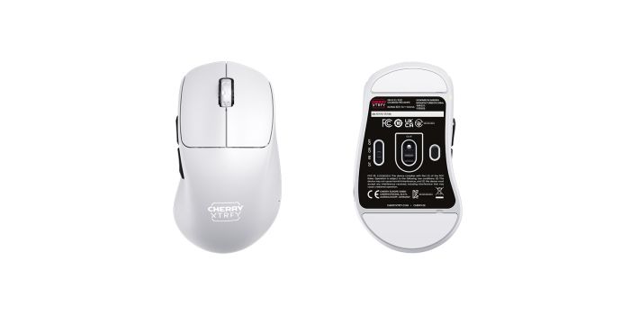 Mouse Cherry Xtrfy M64 PRO, 8K, WL/USB-A, RGB, білий